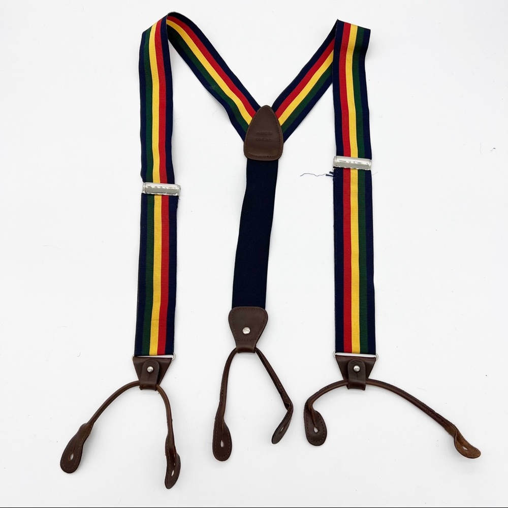 Breuer Rainbow Striped Suspenders